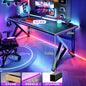 Solid wood computer desktop bedroom home simple desk student learning carbon fiber gaming table workbench