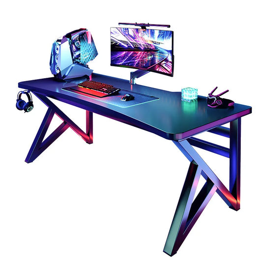 Solid wood computer desktop bedroom home simple desk student learning carbon fiber gaming table workbench